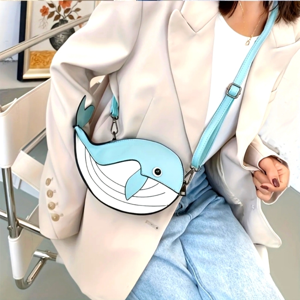 Blue Whale Crossbody Bag